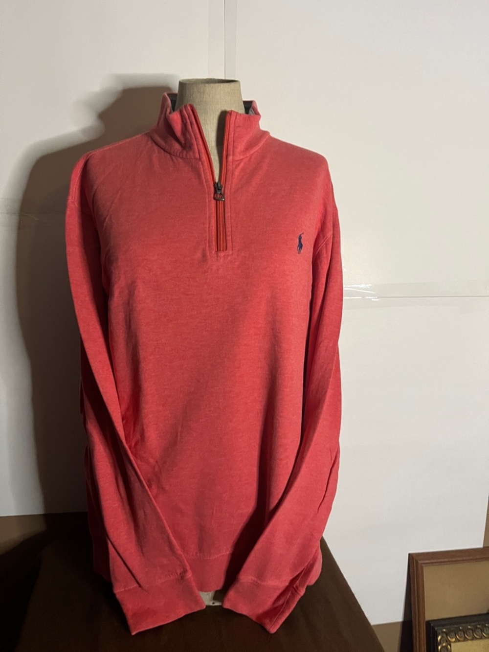 😄Polo Ralph Lauren sweatshirt crest 1/4 zip